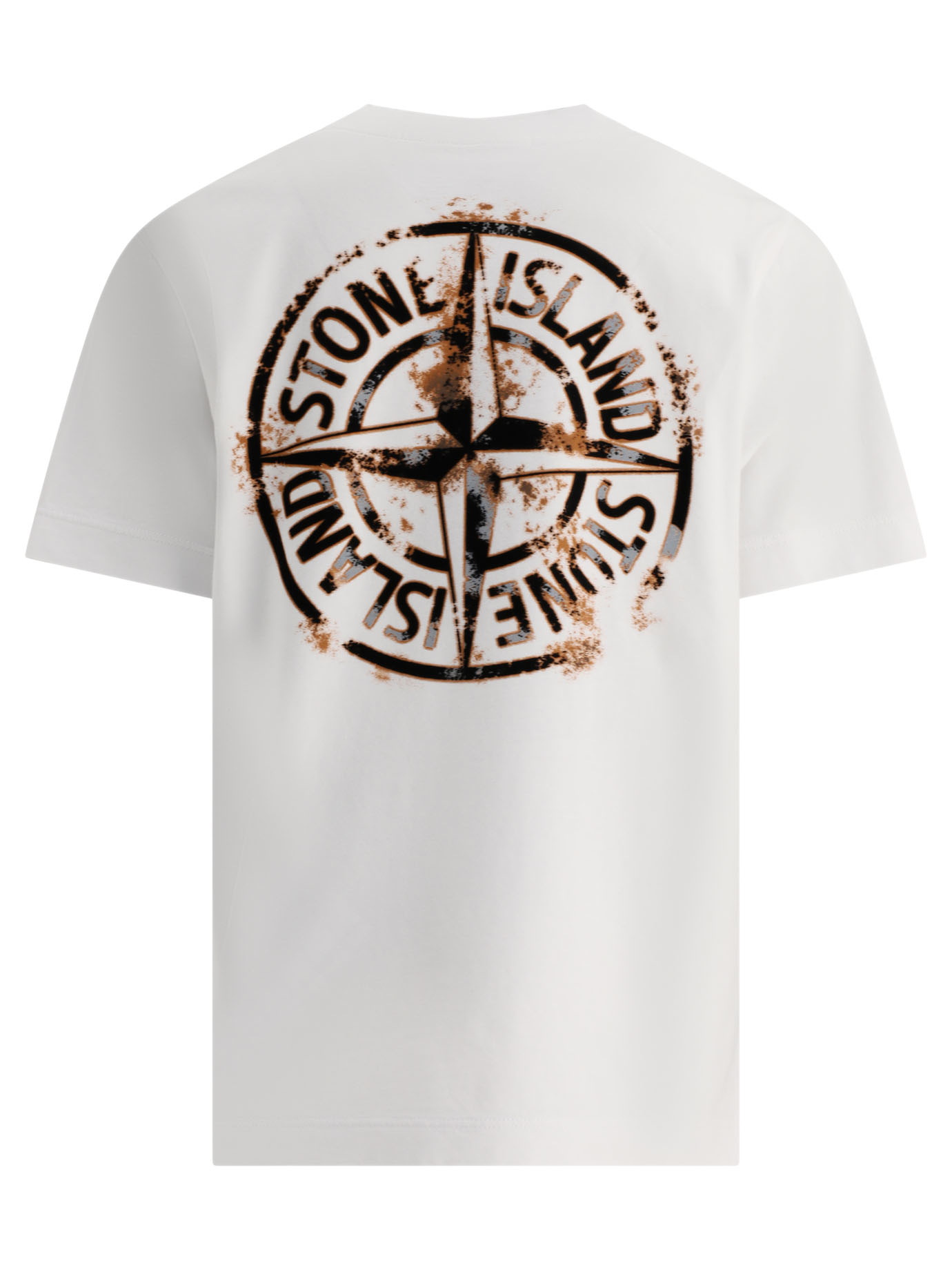 STONE ISLAND JUNIOR White Stone Island t-shirt